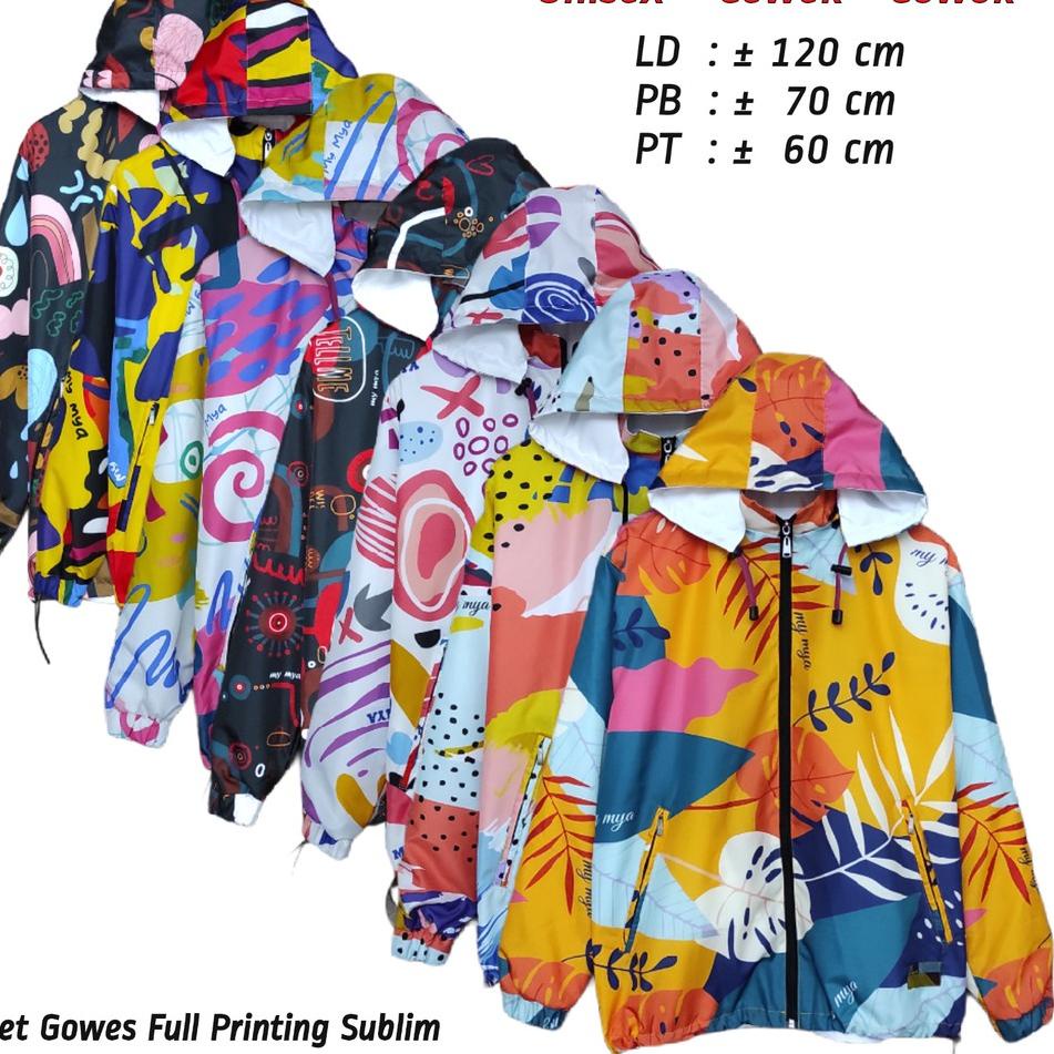 Segera Beli Limited Jaket  Parasut Full Print / jaket parasut hoodie / jaket motor / jaket sepeda / Jaket Gowes Hoodie Premium