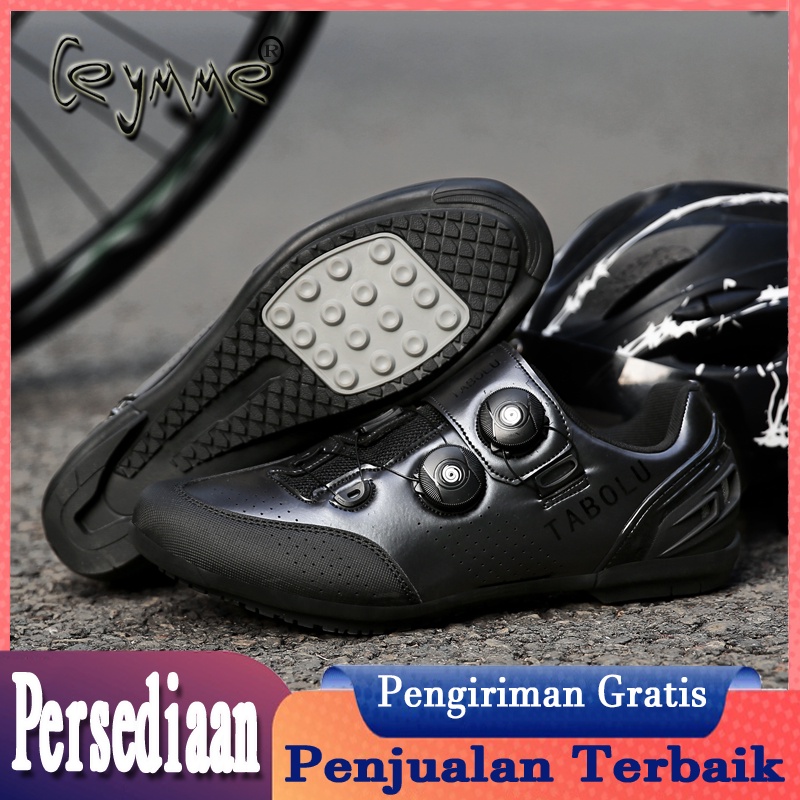 【Tersedia】Sepatu Sepeda Roadbike Non Cleat Murah Cleat Pedal  Sepatu Sepeda Pria Wanita Profesional 
