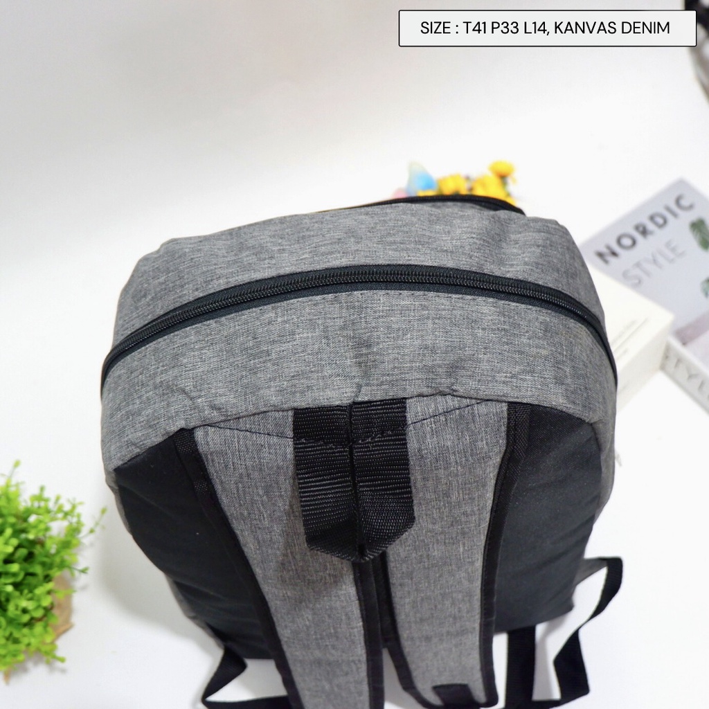 (PROMO) RANSEL TAS KANVAS TEBAL !!! TAS RANSEL PRIA BACKPACK SMG PUNGGUNG BAG SEKOLAH LAPTOP