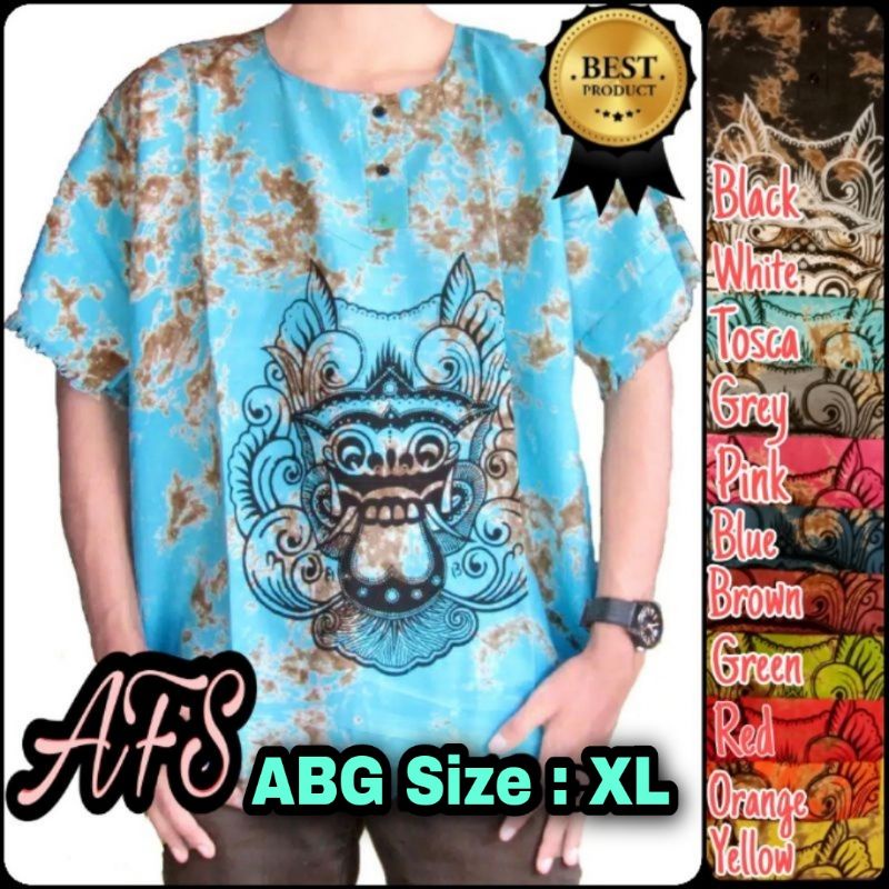 Baju Bali Barong Jumbo XXL PREMIUM Rayon Tebal Atasan Santai Baju Bali