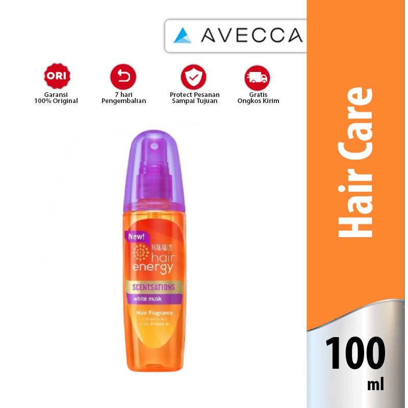 Makarizo Hair Energy Scensations White Musk 100Ml / Perawatan Rambut / Hair Care / Vitamin Rambut