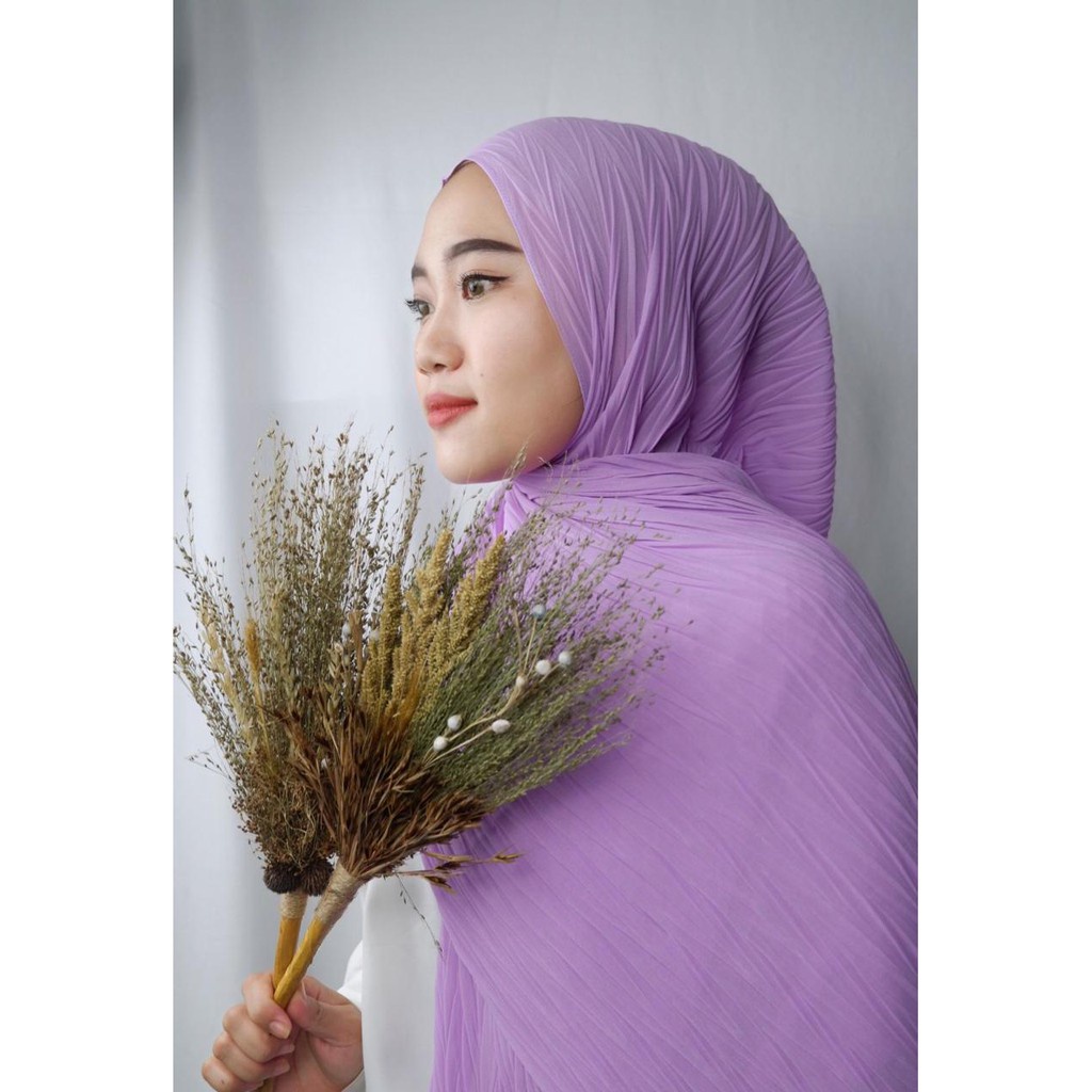 Grudung Full padi PASHMINA PLISKET PADI V / ZIGZAG /AKAR BAMBU / FULL CERUTY BABYDOLL Tanpa garis