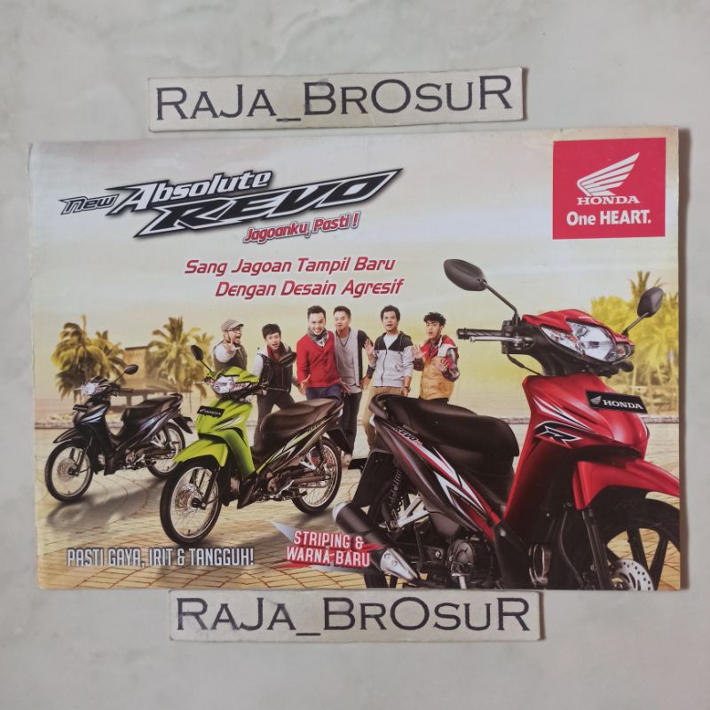 Poster brosur katalog leaflet Honda Revo Absolute/Revo Fit 2013