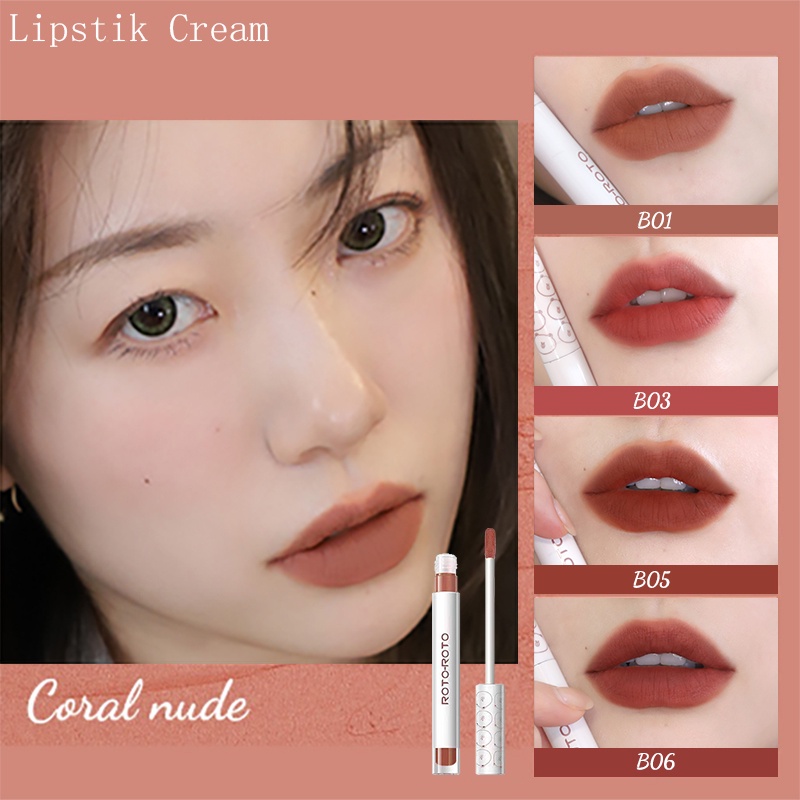 Lipstik Matte Lip Cream -Warna Intense dan Tahan Lama