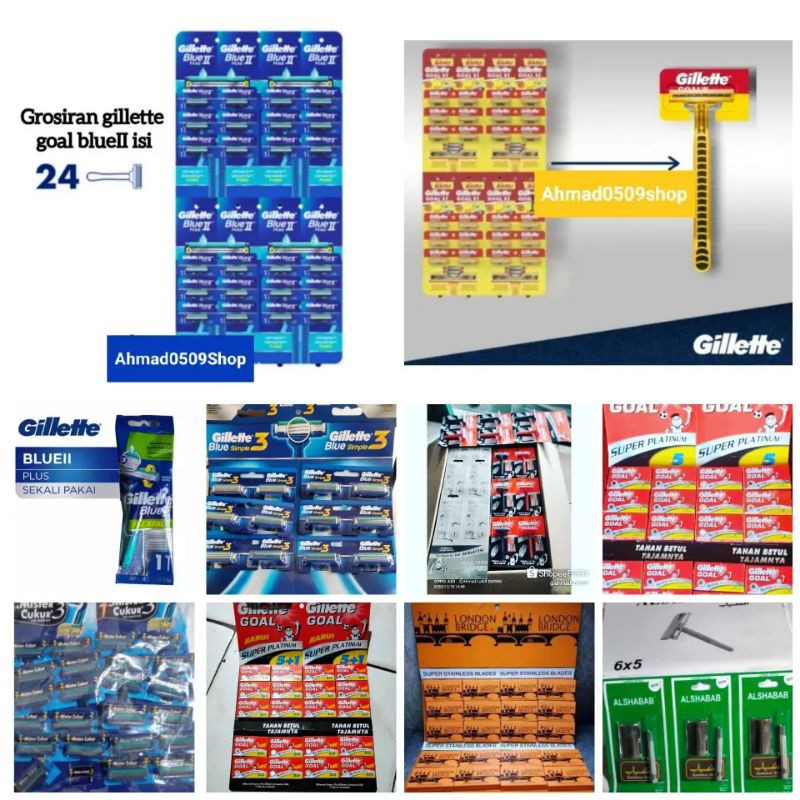 Gillette Goal Asli(Original) pisau cukur. eceran