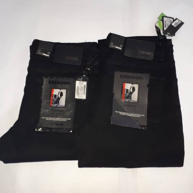 Celana pria boss celana panjang jean bahan strech