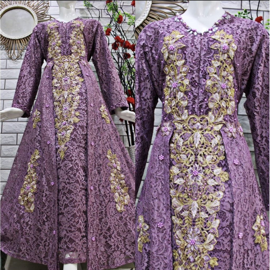 AM_FASHION>> GAMIS KAYLA BORDIR GAMIS BORKAT GAMIS PESTA DRESS PESTA BROKAT PAYET TERBARU