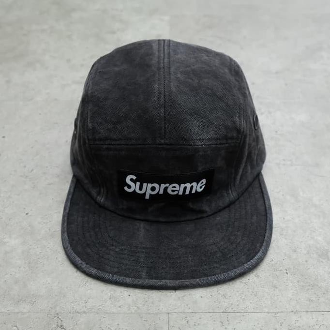 washed canvas camp cap