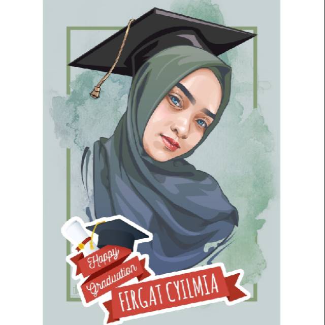 

Vexel sketsa wajah kado antimainstream wisuda 10 RS