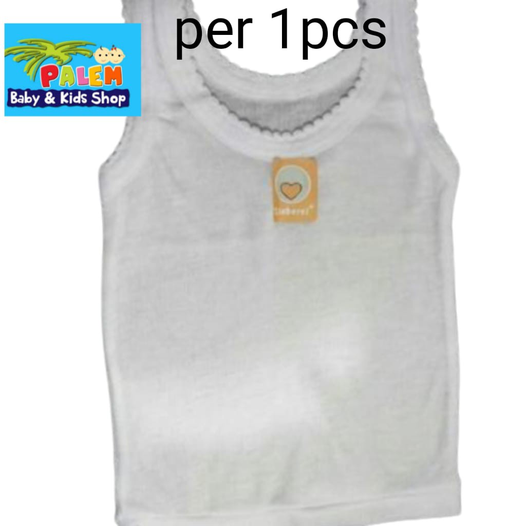 Singlet Kaos Dalam baby Anak 1pcs putih - Lieberei/murah