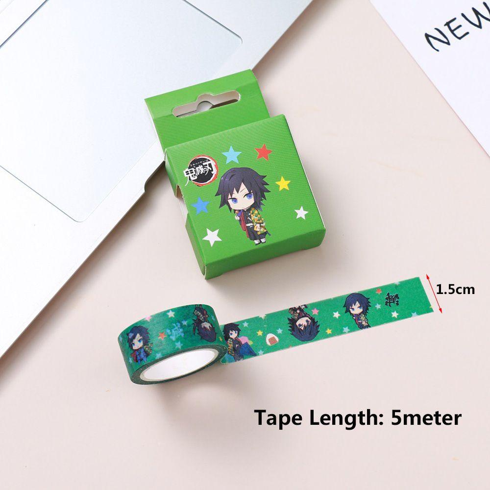 Pineapple Demon Slayer Washi Tape Perlengkapan Sekolah Laptop Foto Stationary Journal Diary Label