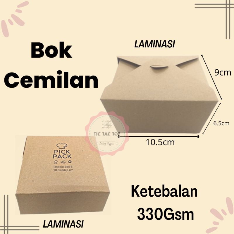 Lunchbok / Lunch Bok / Bok B Kraft / Bok Cemilan uk.S  / Box cemilan Pick-Pack