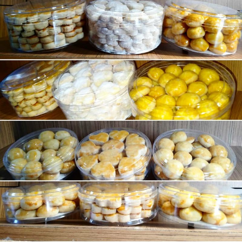 

Kuker Home Made lebaran Toples 500gr Nastar Putri Salju Kukis kacang Tegal