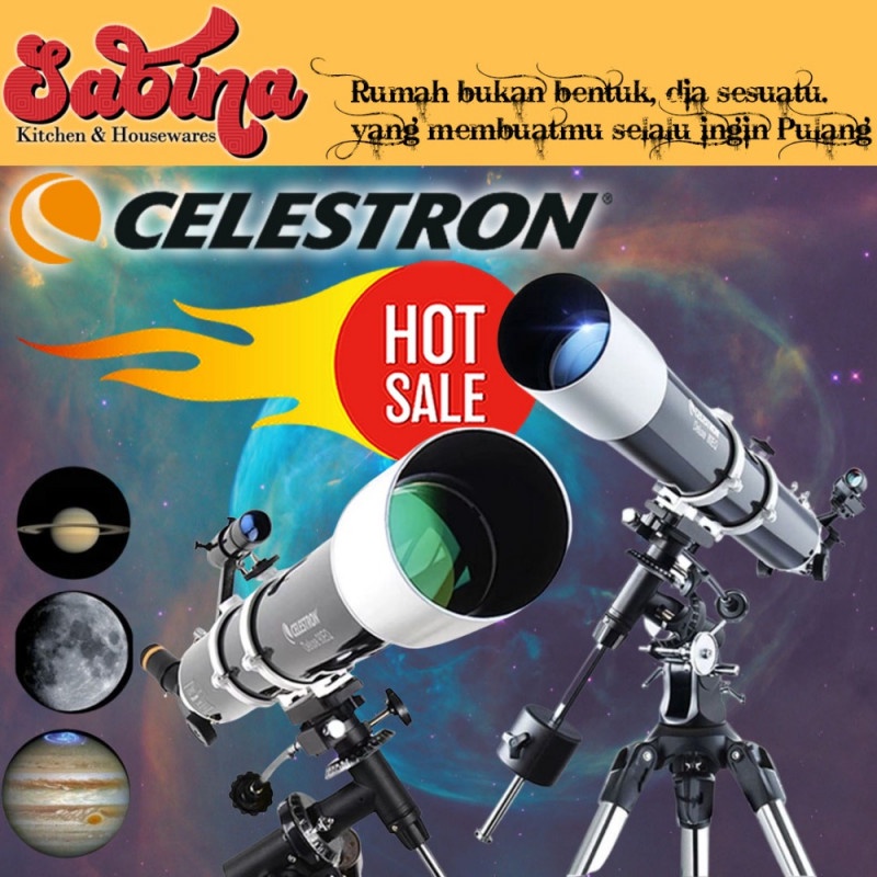 Teropong Bintang Planet Teleskop Luar Angkasa Astronomi 80mm Zoom 225X