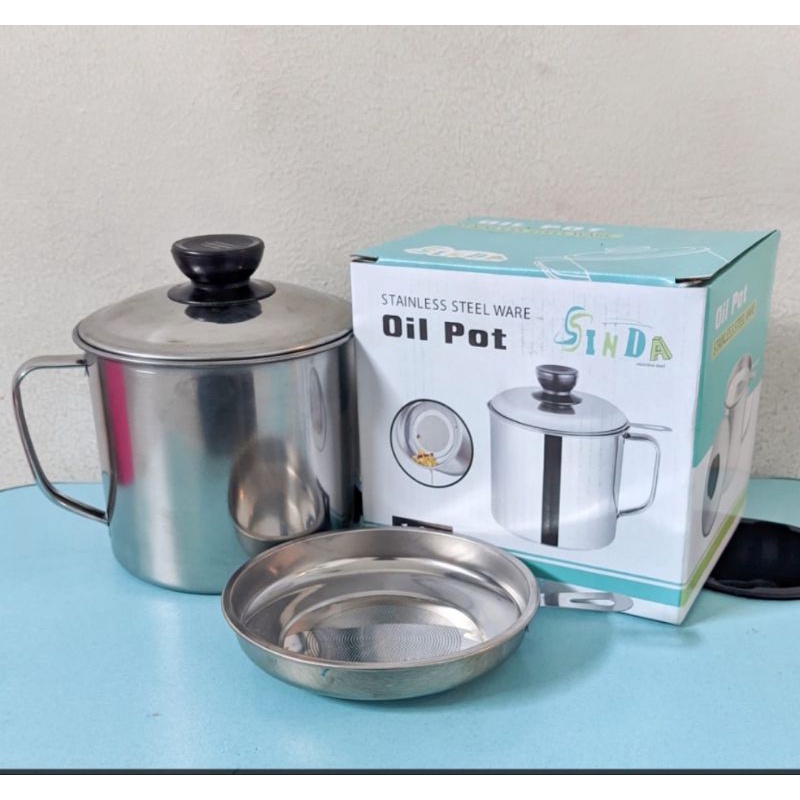 

OIL POT STAINLESS SINDA 1,3LITER / SARINGAN MINYAK SINDA