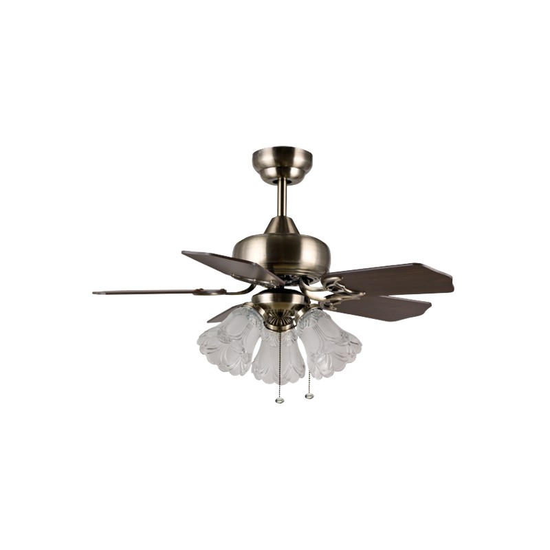 MT.EDMA 30in MIRAMAR Ceiling Fan Dekoratif (Walnut) + Lampu Hias