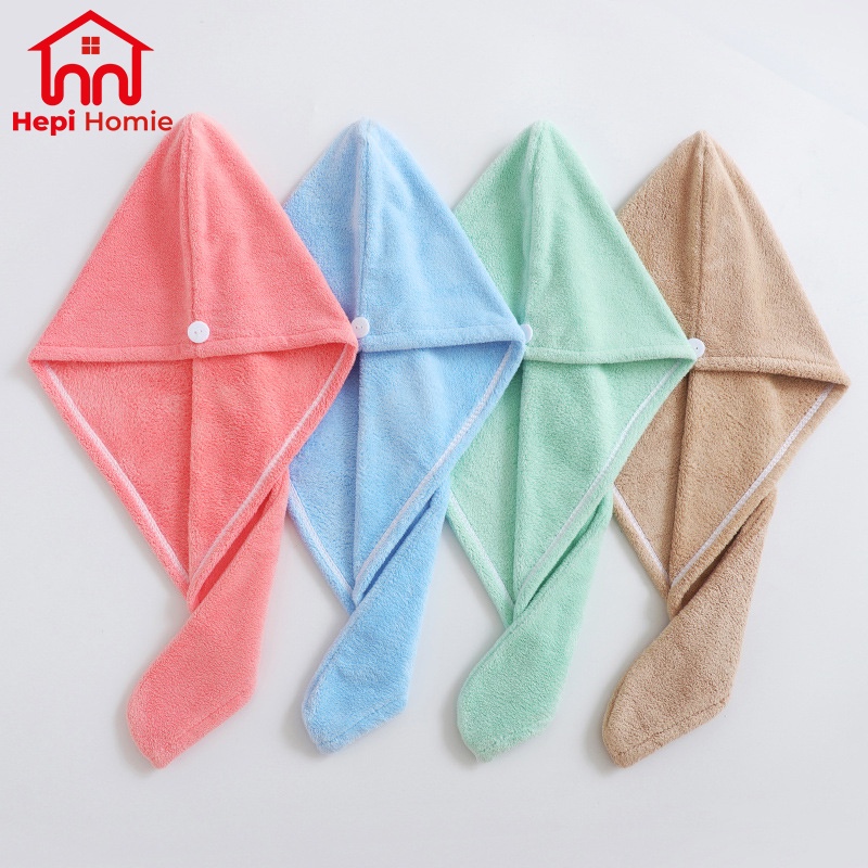 [HH] HANDUK TURBAN MICROFIBER / HANDUK KEPALA KERAMAS RAMBUT CEPAT KERING / DRY HAIR HEAD TOWEL