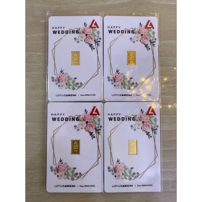 logam mulia GIFT SERIES " HAPPY WEDDING"