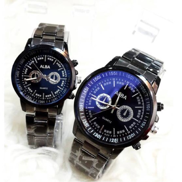 Original jam tangan couple alba murah meriah Premium Kekinian