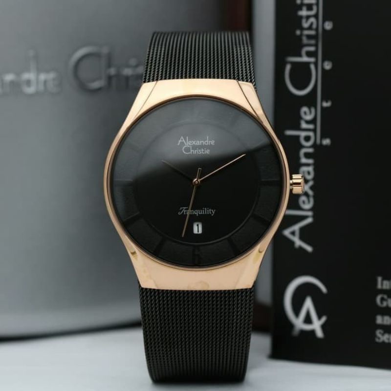 JAM TANGAN PRIA ALEXANDRE CRISTI AC8331/AC 8331 TALI PASIR ORIGINAL