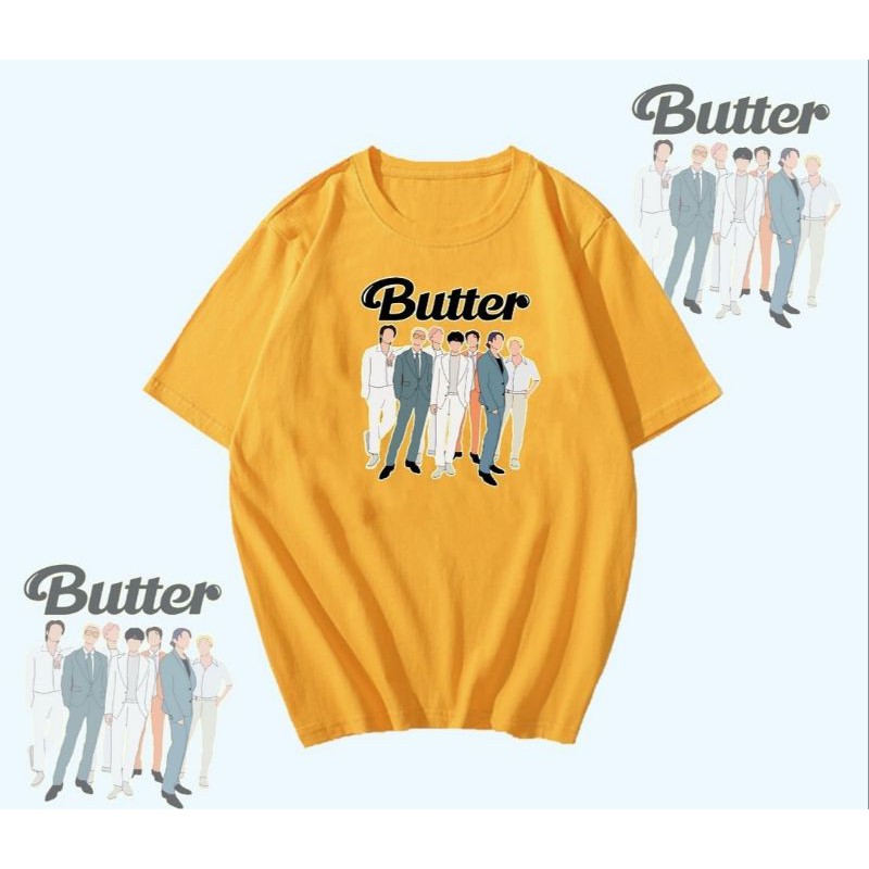 T-SHIRT/TUMBLR TEE BUTTER GRUP BTS UNISEX OVERSIZE KOREAN PREMIUM