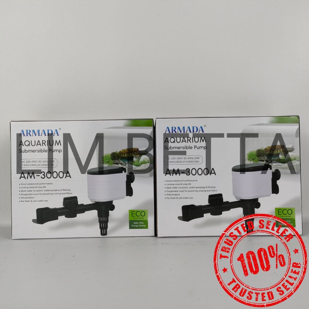 POMPA AQUARIUM ARMADA AM-3000 A / POWER HEAD 3000 LOW WATT TERMURAH