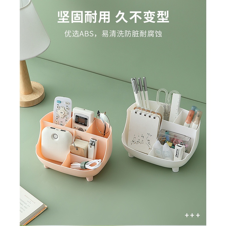 BIG6 Wadah Kotak Tempat Alat Tulis Pena Bolpen Pensil Storage Box Pen Model Kaktus Kuas Brush Make up Pensil Alis Pot Bunga Ruangan Remote TV Serbaguna Pink White Hijau