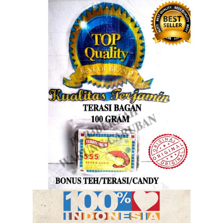 

TERASI UDANG BAGAN 100 GR BONUS PILIH SESUAI SELERA