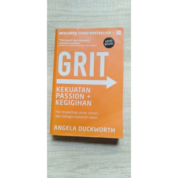 Buku Original Preloved GRIT Kekuatan Passion dan Kegigihan By Angela Duckworth