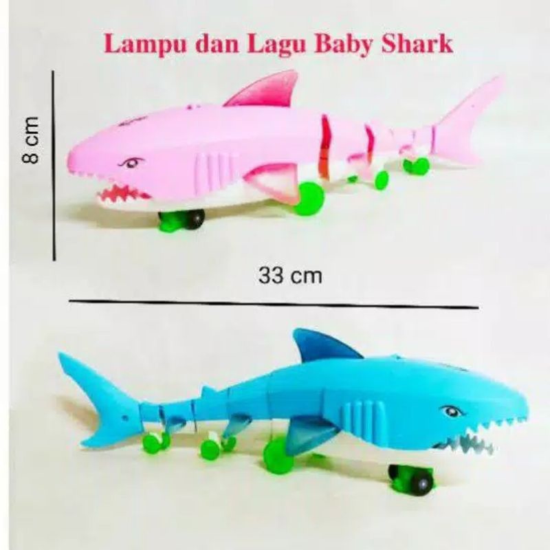 Mainan Anak Ikan Hiu Ukuran Besar Ada Musik nya