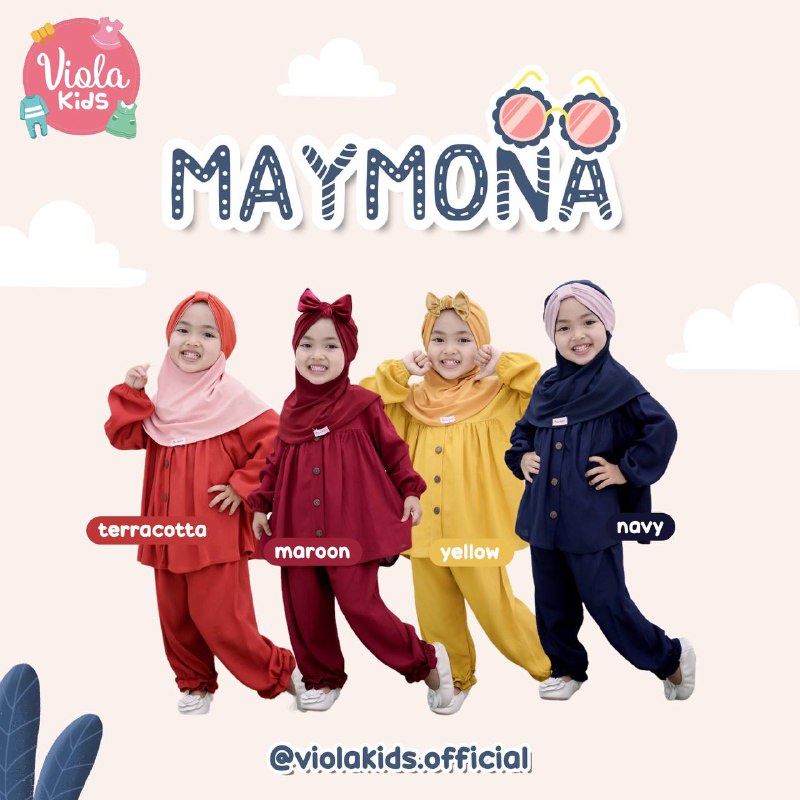 Afsheenastore One Set Anak Maymona Crinkle