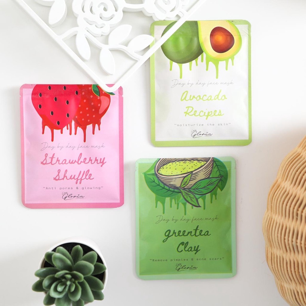 [TERMURAH SESHOPEE!] KEMASAN BARU MASKER WAJAH ORGANIK BY LEA GLORIA 20GR ORGANIC MASK 20 GR GRAM-5