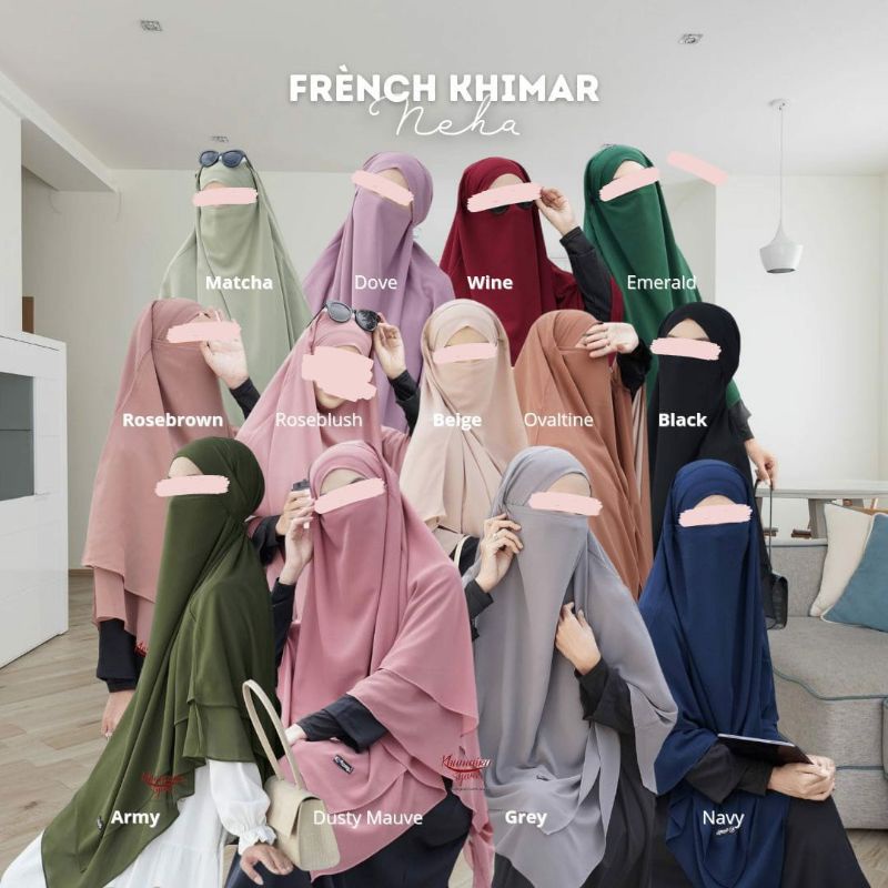 ❤️ MHS ❤️ FRENCH KHIMAR NEHA KHUMAIRA SYAR'I / FRENCH KHIMAR NEHA / FRENCH KHIMAR KHUMAIRA SYARI / K