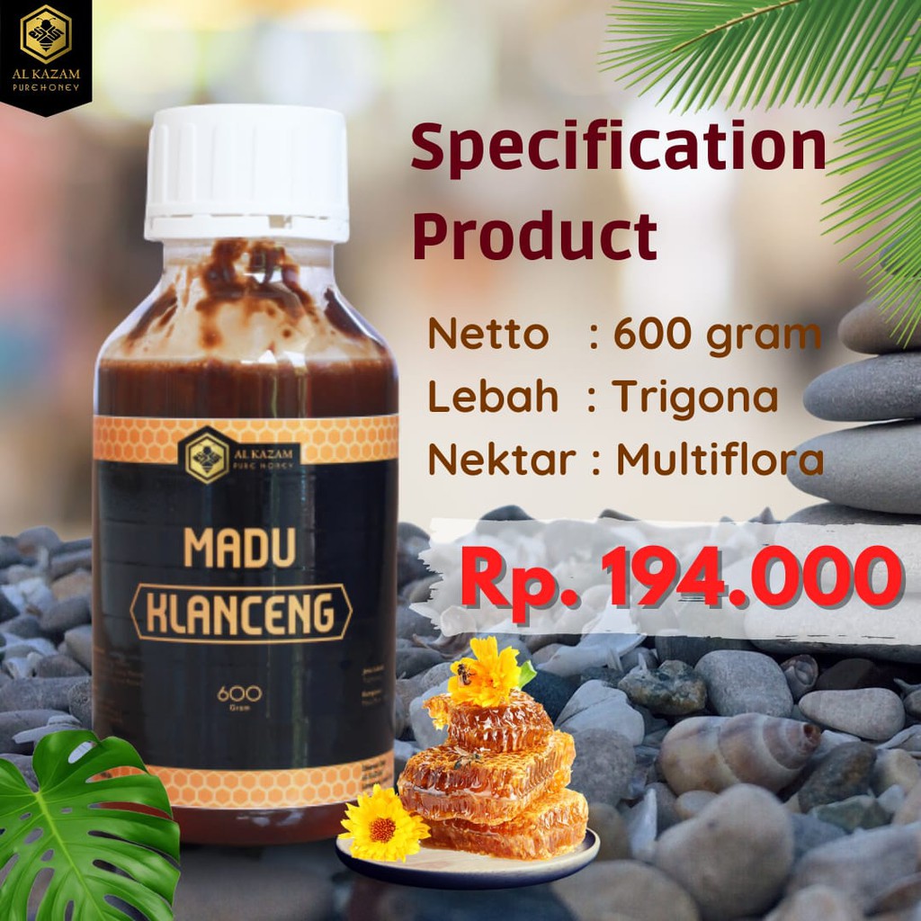 

Madu Murni 100% Asli full nektar bunga 600gr