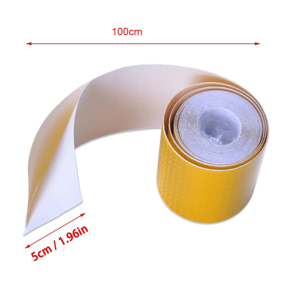 5cm * 1M Color Crystal Car Warnings Reflektif Film/Sepeda Color Grid Tape Reflektif Safety Tape/Peringatan Keamanan Strip Reflektif Stiker Film Bintang Mengkilap/Alat Dekorasi Film