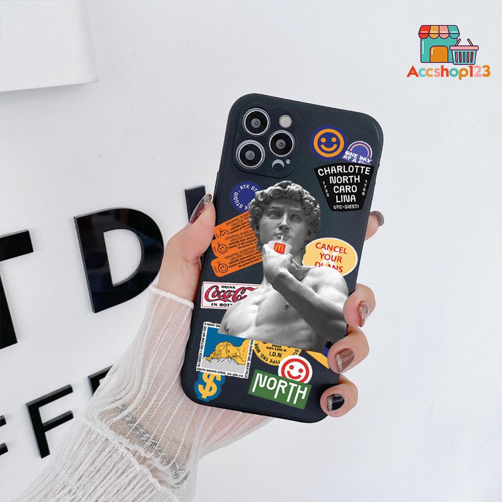SS082 David Stone Soft Case Untuk OPPO A1 A3 A3X A5 A5i A5X A6 A15 A15S A16 A37 NEO 9 A57 A39 A60 A7