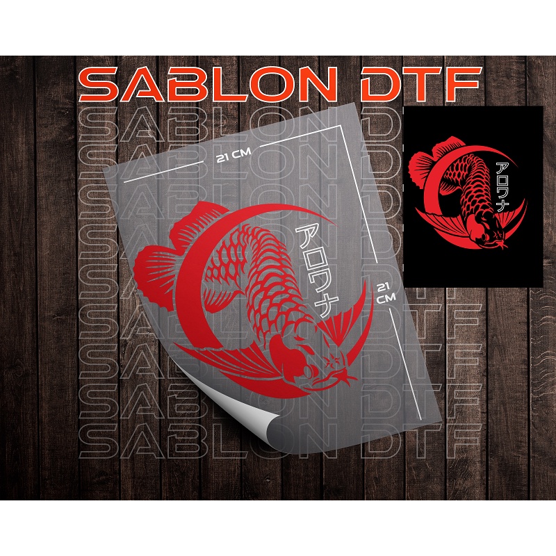 CETAK DTF IKAN AROWANA / IKAN ARWANA / SABLON DTF / PRINT DTF / SABLON DTF / SABLON TEPUNG / DTF PRI