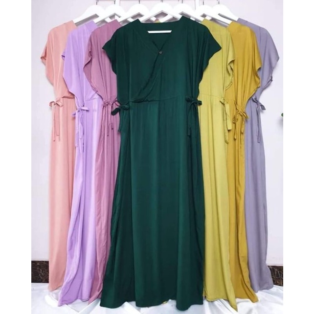 DASTER KIMONO PANJANG POLOS BUSUI DASTER KIMONO JUMBO SEMATA KAKI HOMEDRESS KEKINIAN DASTER VIRAL DASTER JUMBO LD 120-3