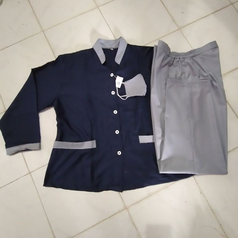 PFF08 SERAGAM BABY SITTER/BAJU OKA/NANNY UNIFORM