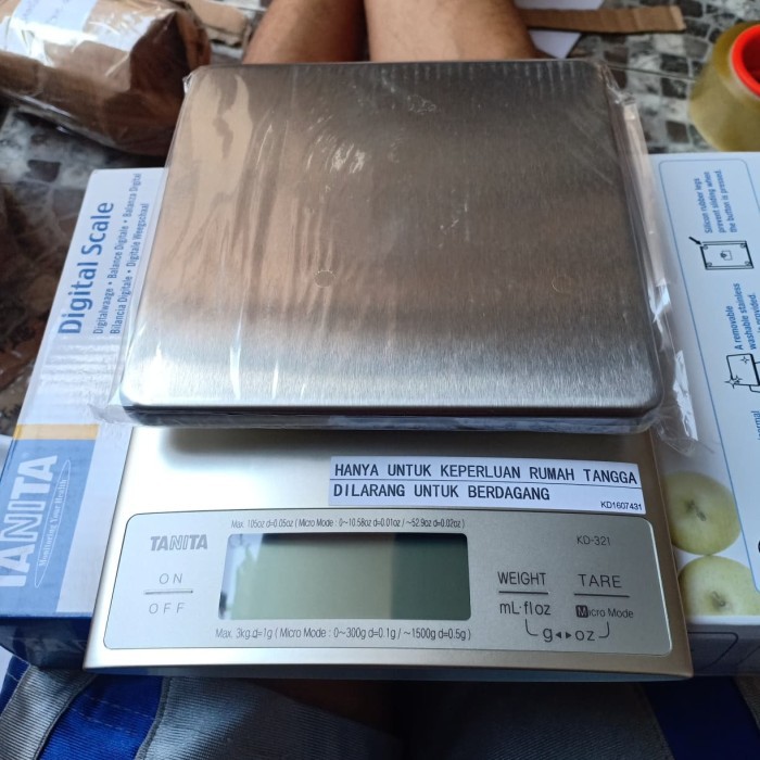 Tanita Timbangan Dapur KD-321 Digital Kitchen Scale 3kg / 0.1gr MURAH