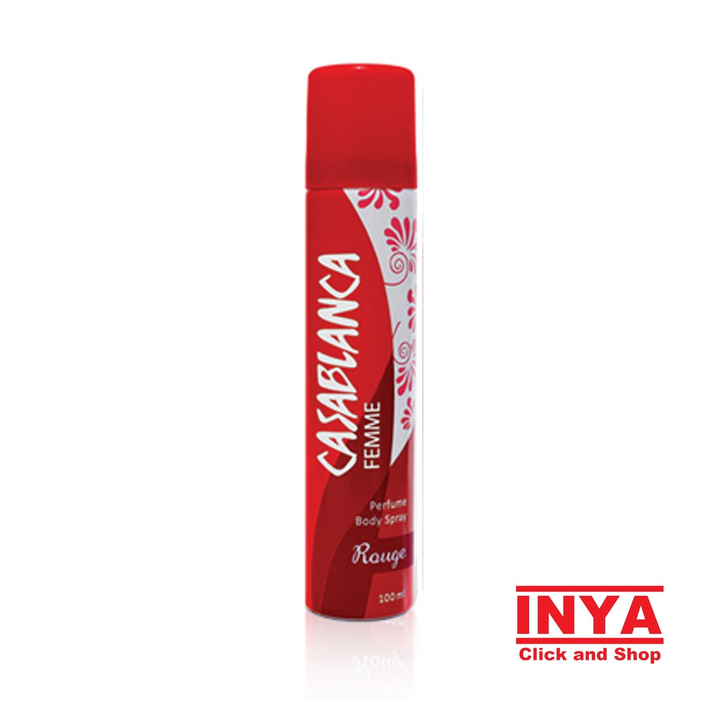 Body Spray Parfum CASABLANCA FEMME ROUGE - PERFUME BODY SPRAY 100ml