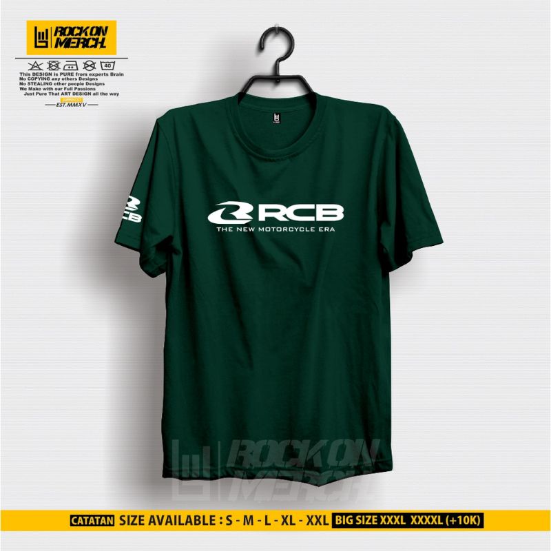 KAOS RCB LOGO TSHIRT RCB KAOS RACING BAJU RCB LOGO RACING KAOS OTOMOTIF
