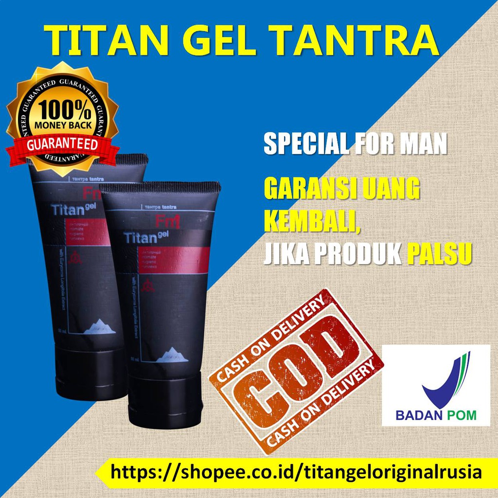 Titan Gel obat kuat sex pria obat kuat pria Titan Gel Original Pembesar Penis Pria Asli Oles