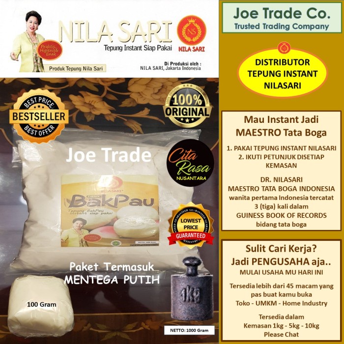 

NEW Tepung Instant Premix Bakpau Bakpao + Ragi + Mentega Putih