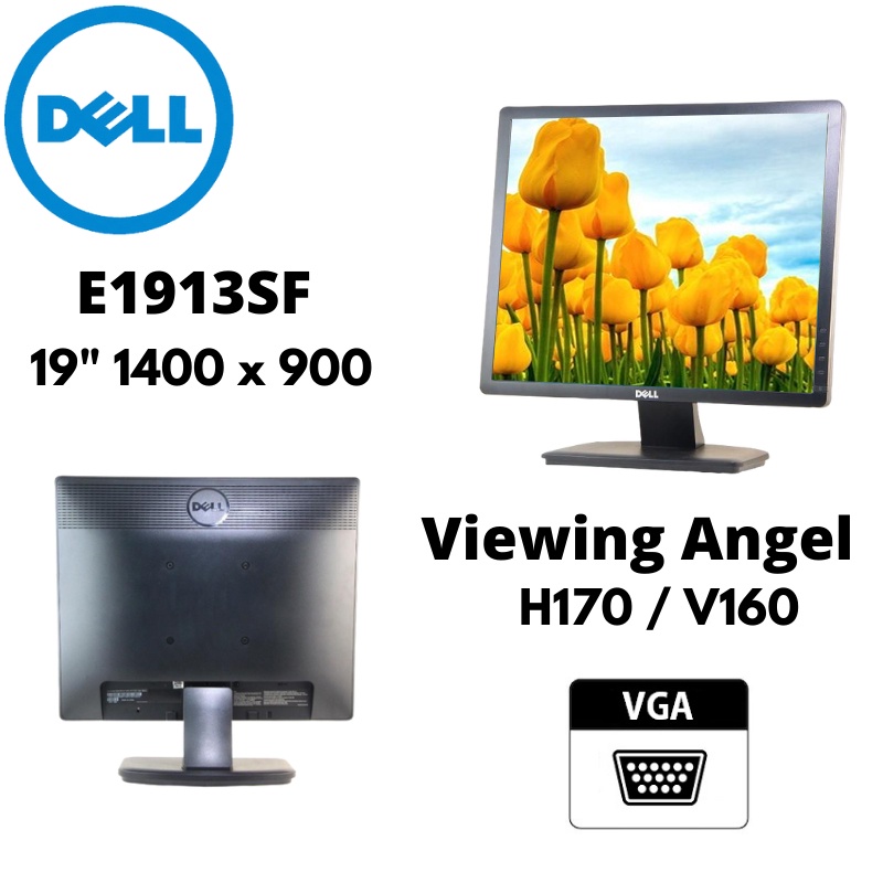 MONITOR DELL E1913SF 19INCH VGA PORT RESOLUSI 1400 X 900 GARANSI 3 TAHUN FULL SERVICE