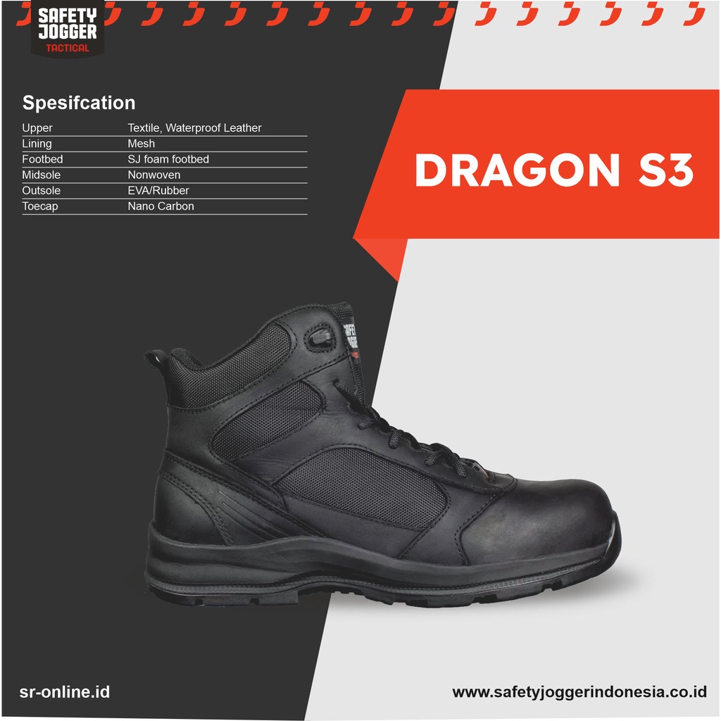 SAFETY JOGGER TYPE DRAGON S3 ESD SRC METAL FREE