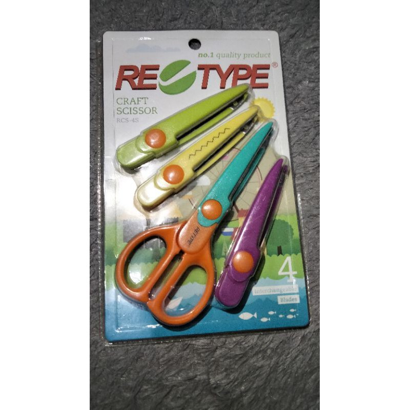 

Retype Craft Scissors RCS-4S 4 in 1 (preloved)