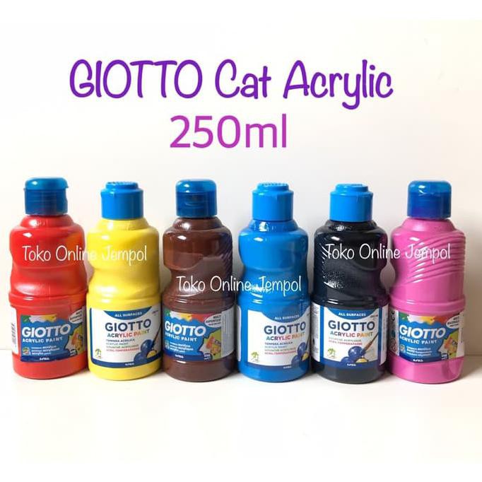 

Ready Stok! Cat Acrylic Paint Giotto 250Ml Satuan Akrilik Cet Atk0821Gt - Merah Murah