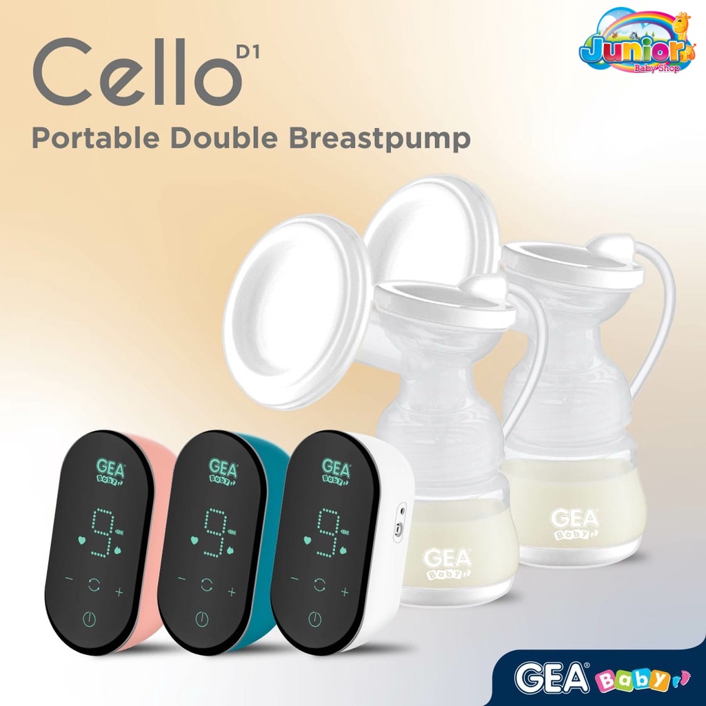 GEA Baby Cello D1 Portable Double Breastpump / pompa asi eletrik