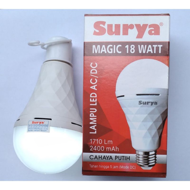 AC/DC LED BLUB SURYA MAGIC 18W